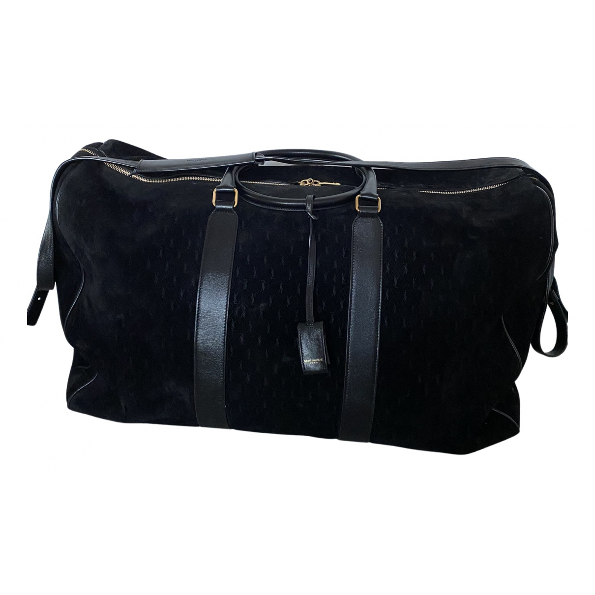 48h bag Saint Laurent Black in Suede 
